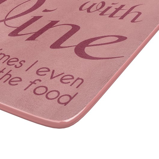 Planche À Découper Carte de découpe de citation à vin (Coin)