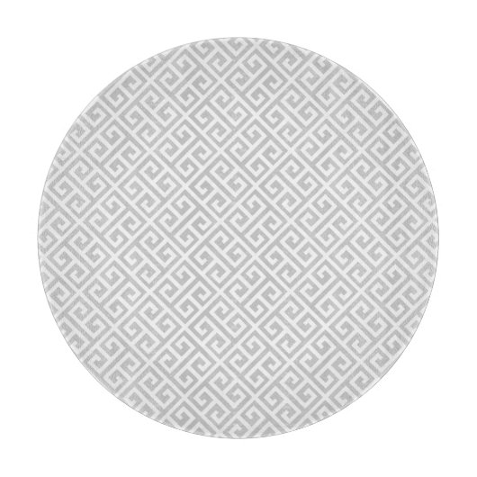 Planche À Découper Carte de découpe de clé grecque grise (Devant)