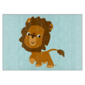 Planche À Découper Carte de découpe de Lion à contenu de dessin migno (Devant)