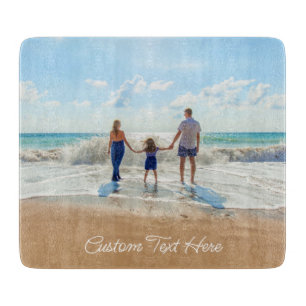 Planche À Découper Carte de découpe de texte photo personnalisée Votr