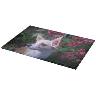 Planche À Découper Carte de découpe de verre photo/Charcuterie