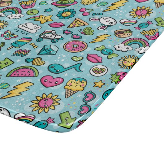 Planche À Découper Carte de découpe Doodles totalement mignonnes (Coin)