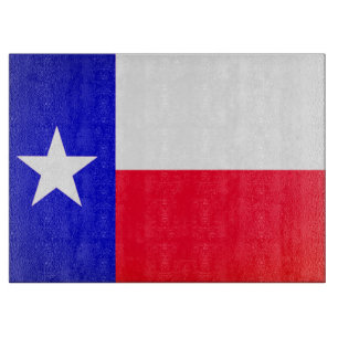 Planche À Découper Carte de découpe du drapeau du Texas