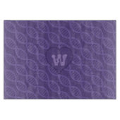 Planche À Découper Carte de découpe en verre à bandes d'ADN (Devant)