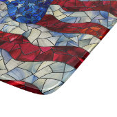 Planche À Découper Carte de découpe en verre à drapeau américain (Coin)