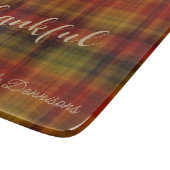 Planche À Découper Carte de découpe en verre d'automne moderne (Coin)