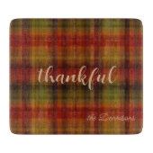 Planche À Découper Carte de découpe en verre d'automne moderne (Devant)