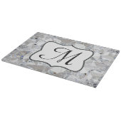 Planche À Découper Carte de découpe en verre Monogramme en cristal de (Coin)