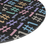 Planche À Découper Carte de découpe monographique personnalisée de "# (Coin)