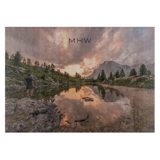 Planche À Découper Carte de découpe monographique personnalisée Mount (Devant)