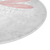 Planche À Découper Carte de découpe personnalisée à la libellule rose (Coin)