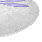 Planche À Découper Carte de découpe personnalisée à la libellule viol (Coin)