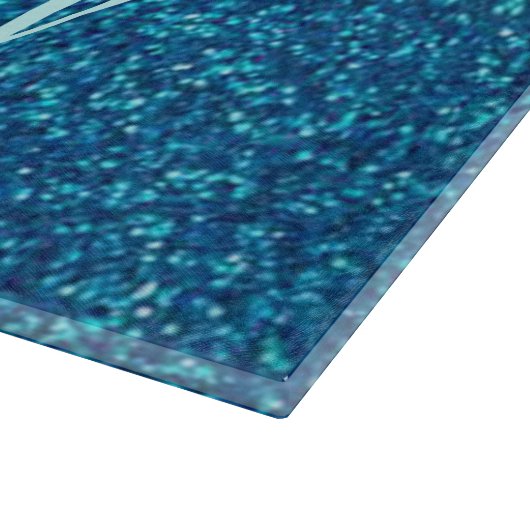 Planche À Découper Carte de découpe personnalisée en Parties scintill (Coin)