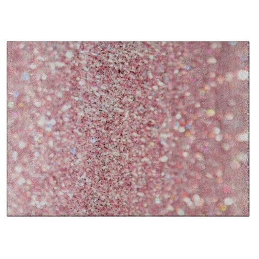 Planche À Découper Carte de découpe rose Parties scintillant or (Devant)