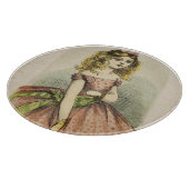 Planche À Découper Carte de la Saint-Valentin romantique rétro, 19e s (Coin)