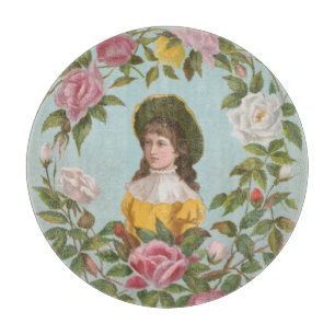 Planche À Découper Carte de la Saint-Valentin vintage allemande kitsc