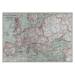 Planche À Découper CARTE De l'EUROPE, 12ème siècle