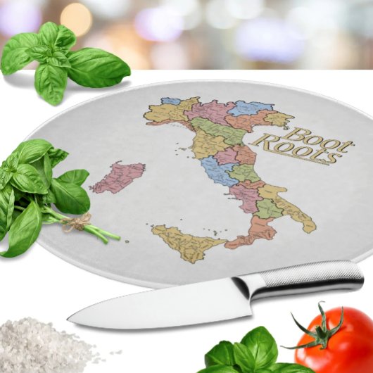 Planche À Découper Carte de l'Italie "Boot Roots"