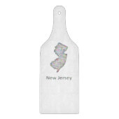 Planche À Découper Carte de New Jersey (Devant)