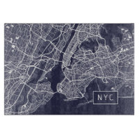 Carte de New York | NYC | bleu marine