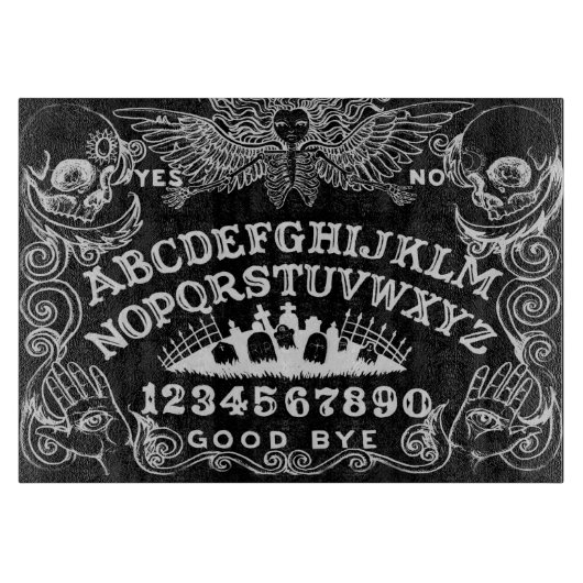 Planche À Découper Carte de sortie noire (Devant)