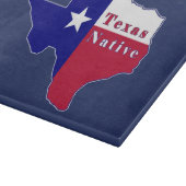 Planche À Découper Carte des drapeaux autochtones du Texas (Coin)