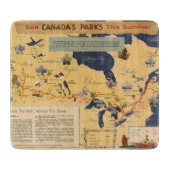 Planche À Découper Carte des parcs du Canada - du Canada (Devant)