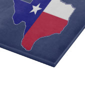 Planche À Découper Carte du drapeau du Texas (Coin)