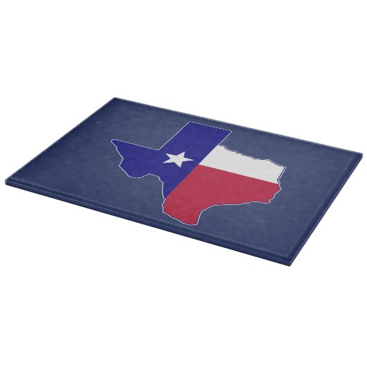 Planche À Découper Carte du drapeau du Texas (Coin)