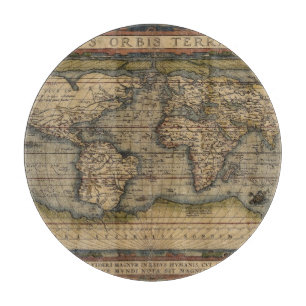 Planche À Découper Carte du monde Ortelius 1570