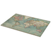Planche À Découper Carte du monde vintage (Coin)