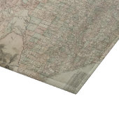 Planche À Découper Carte du Texas aux frontières du comté (Coin)