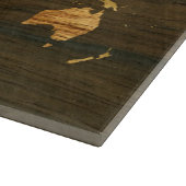 Planche À Découper Carte en bois du monde (Coin)