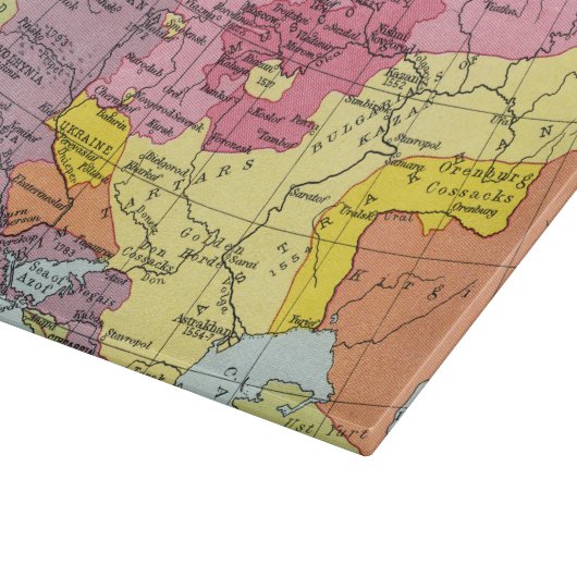 PLANCHE À DÉCOUPER CARTE : EXPANSION DE LA RUSSIE (Coin)