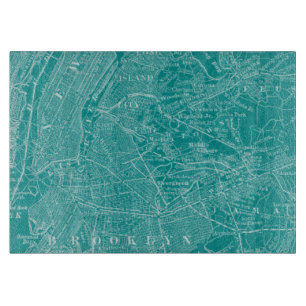 Planche À Découper Carte graphique de New York