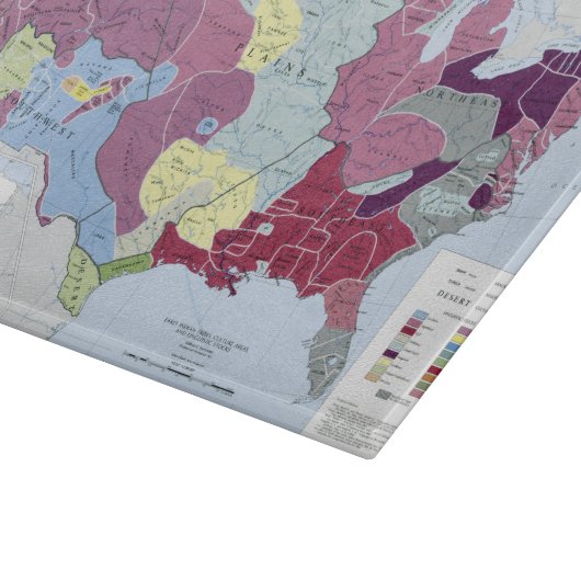 PLANCHE À DÉCOUPER CARTE : INDIENS D'AMERIQUE (Coin)