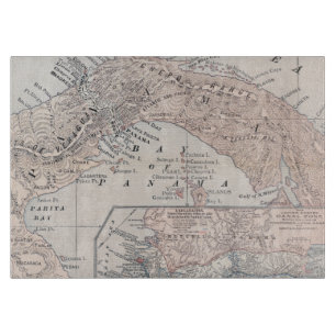 Planche À Découper CARTE : Le PANAMA, 1907