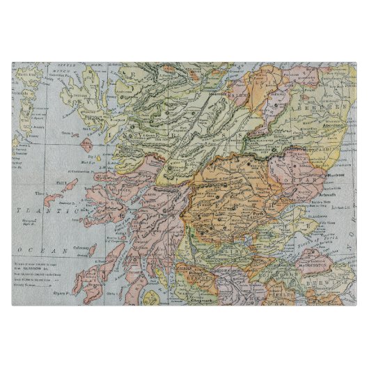 PLANCHE À DÉCOUPER CARTE : L'ECOSSE (Devant)