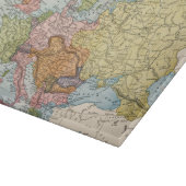 PLANCHE À DÉCOUPER CARTE : L'EUROPE, 1885 (Coin)