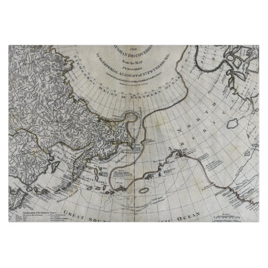 PLANCHE À DÉCOUPER CARTE : NORTH PACIFIC (Devant)