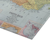 PLANCHE À DÉCOUPER CARTE : PORTO RICO, 1900 (Coin)