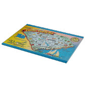Planche À Découper Carte postale de Caroline du Sud (Coin)