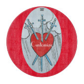 Planche À Découper Carte Tarot 3 épées Thunder_Cove  (Devant)