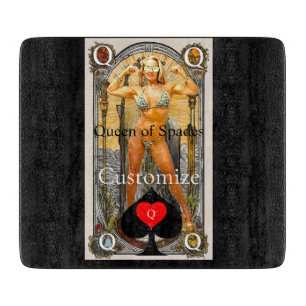 Planche À Découper Carte Tarot Reine des pique Thunder_Cove