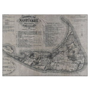 Planche À Découper Carte vintage de Nantucket