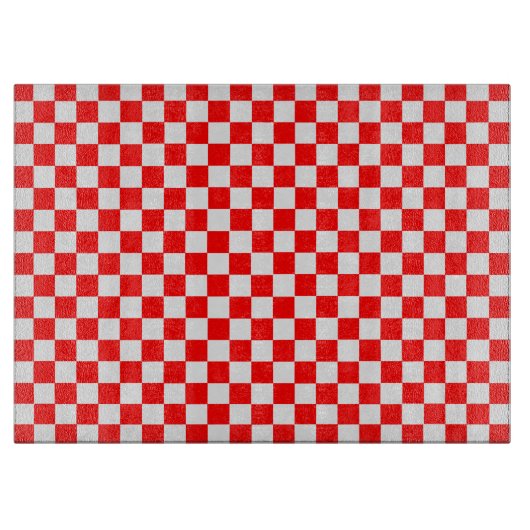 Planche À Découper Carton De Chaussure Classique Rouge Et Blanc (Devant)