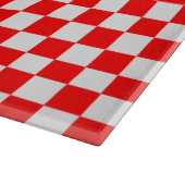Planche À Découper Carton De Chaussure Classique Rouge Et Blanc (Coin)