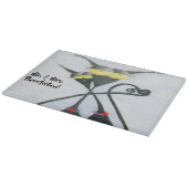 Planche À Découper Cartoon de chats gris et noir (Coin)