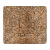 Carvages en bois Motif floral personnalisé