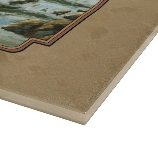 Planche À Découper Cascade de cerfs et de ruisseaux Tan (Coin)